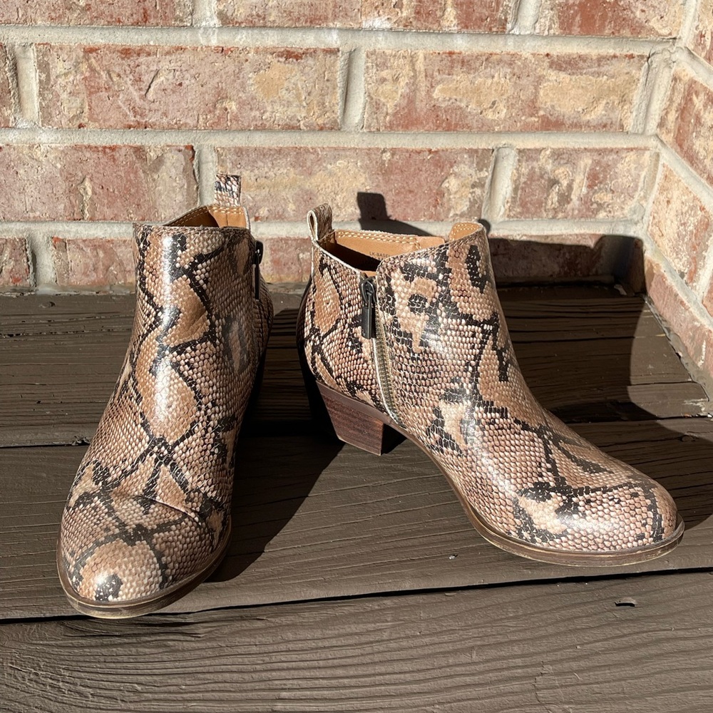 Snakeskin Ankle Boots